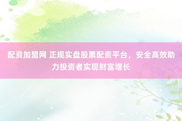配资加盟网 正规实盘股票配资平台，安全高效助力投资者实现财富增长